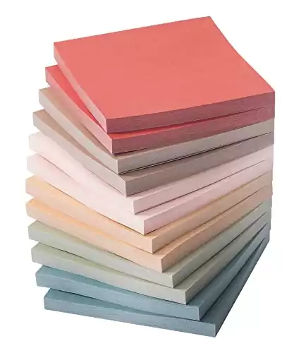 Mr. Pen- Sticky Notes, 12 Pads, 3 x3 , Vintage Colors, Sticky Pads, Bulk, Colored/Colorful Sticky Notes