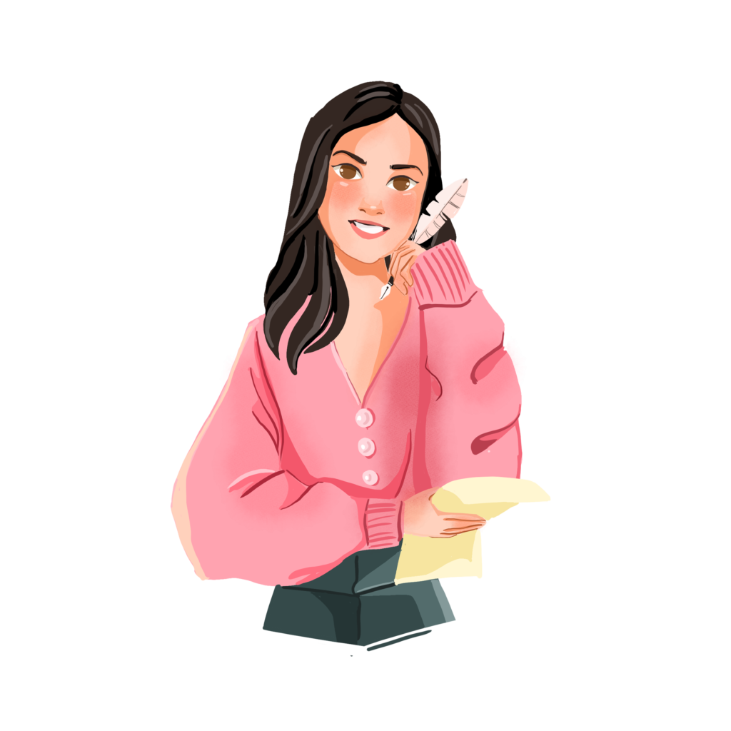Illustration of Michelle, creator of Digital Ink Basket