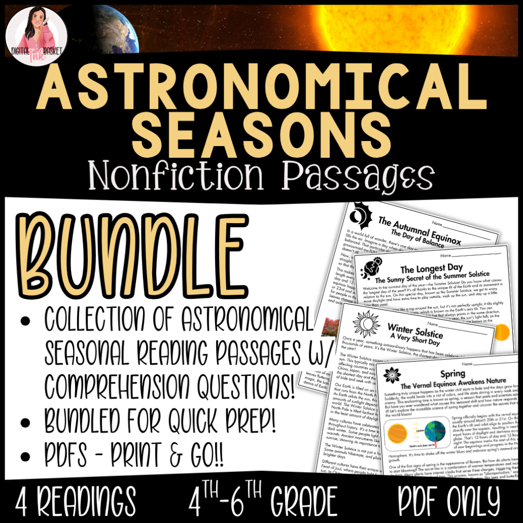 astronomical seasons bundle readings