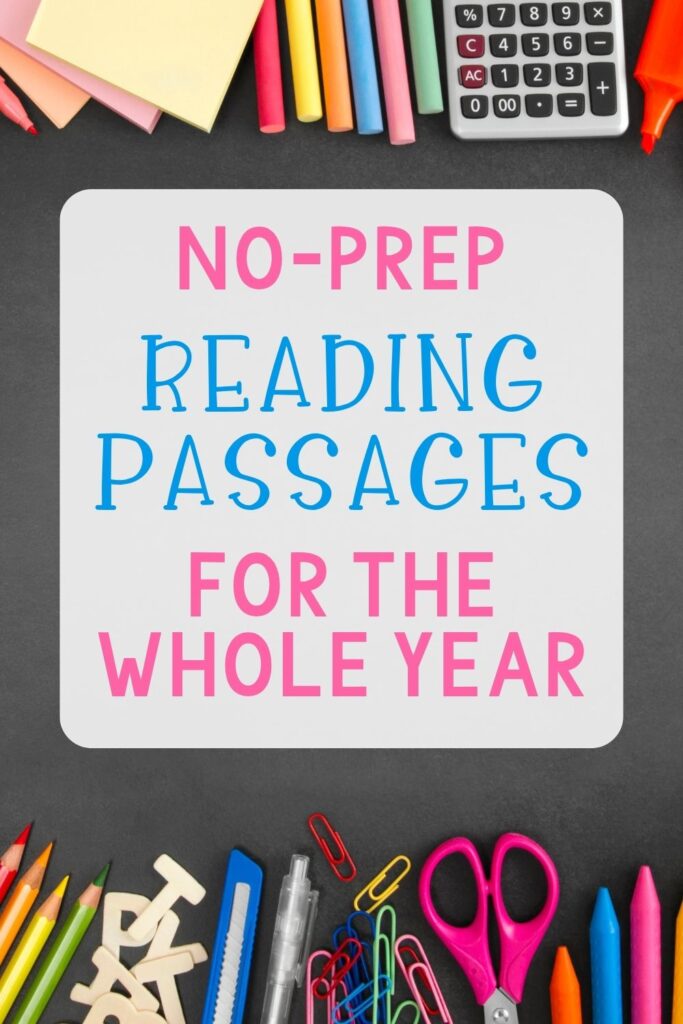 No prep reading passages for the whole year